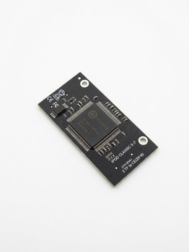 Adaptateur double micro SD pour iPod Classic, vue de dessus