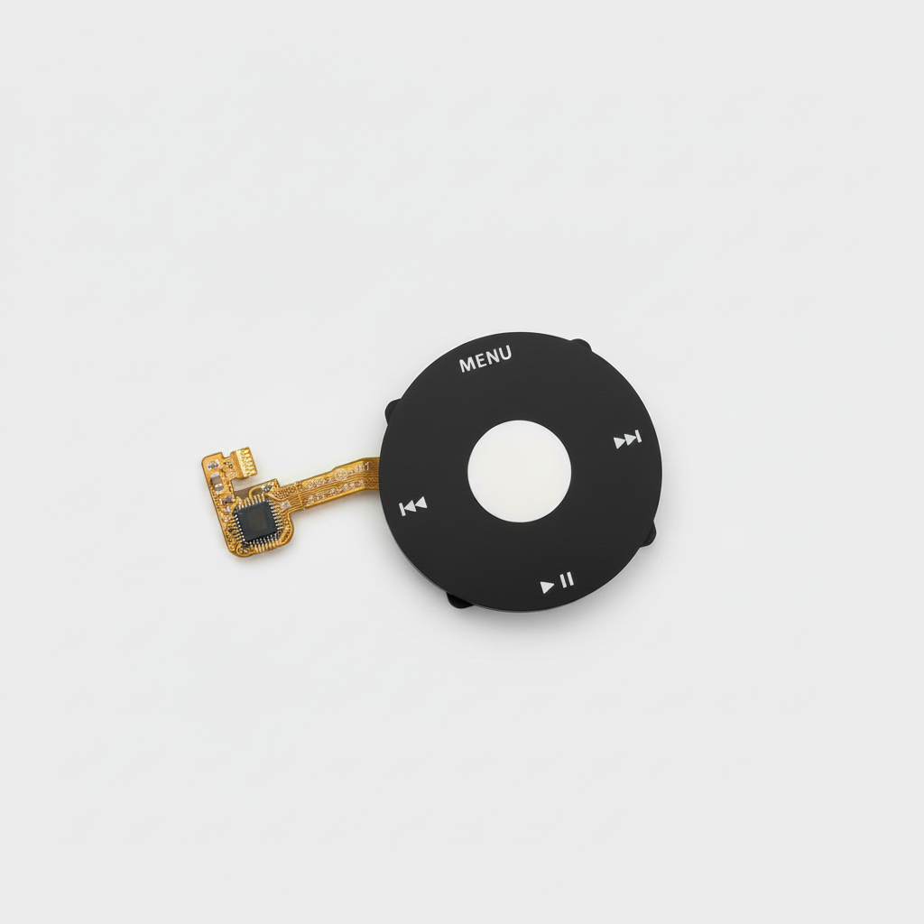 Molette Click Wheel pour iPod Classic blanche noir