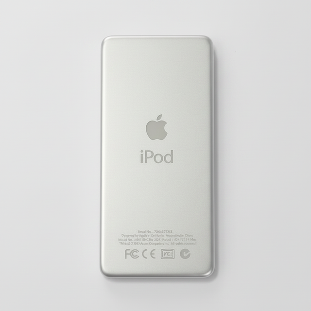 Coque arrière iPod nano 1G fond gris éclairci