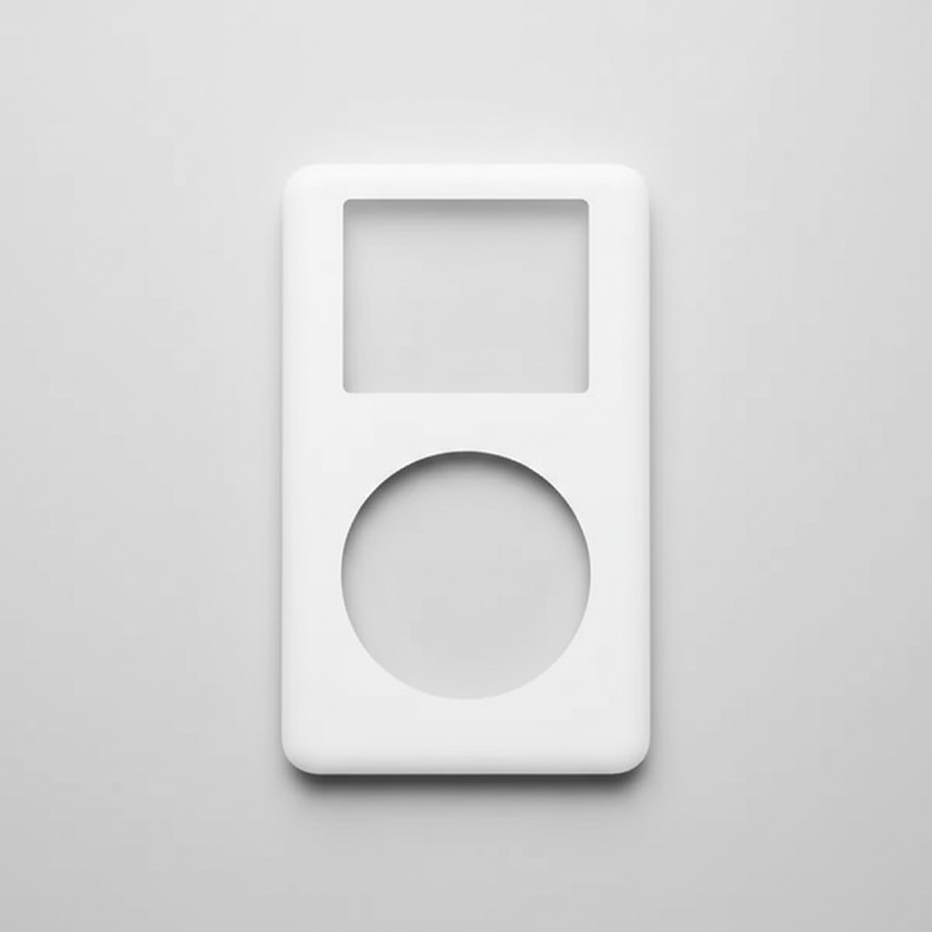 Face avant iPod Classic 4G fond gris