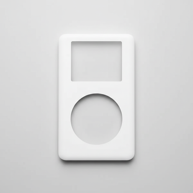 Face avant iPod Classic 4G fond gris